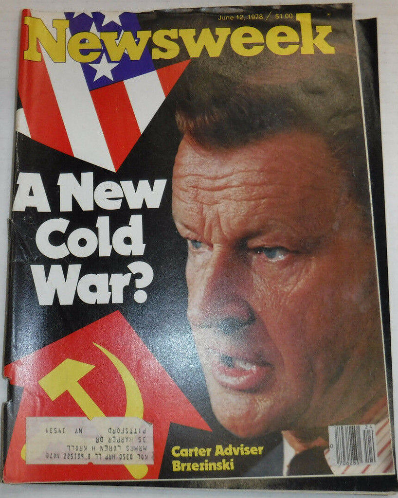 Newsweek Magazine Carter Adviser Brzeinski June 12, 1978 101016R2