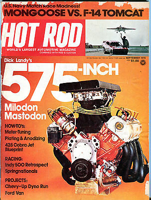 Hot Rod Magazine September 1975 Dick Landy's 575-Inch GD 061716jhe