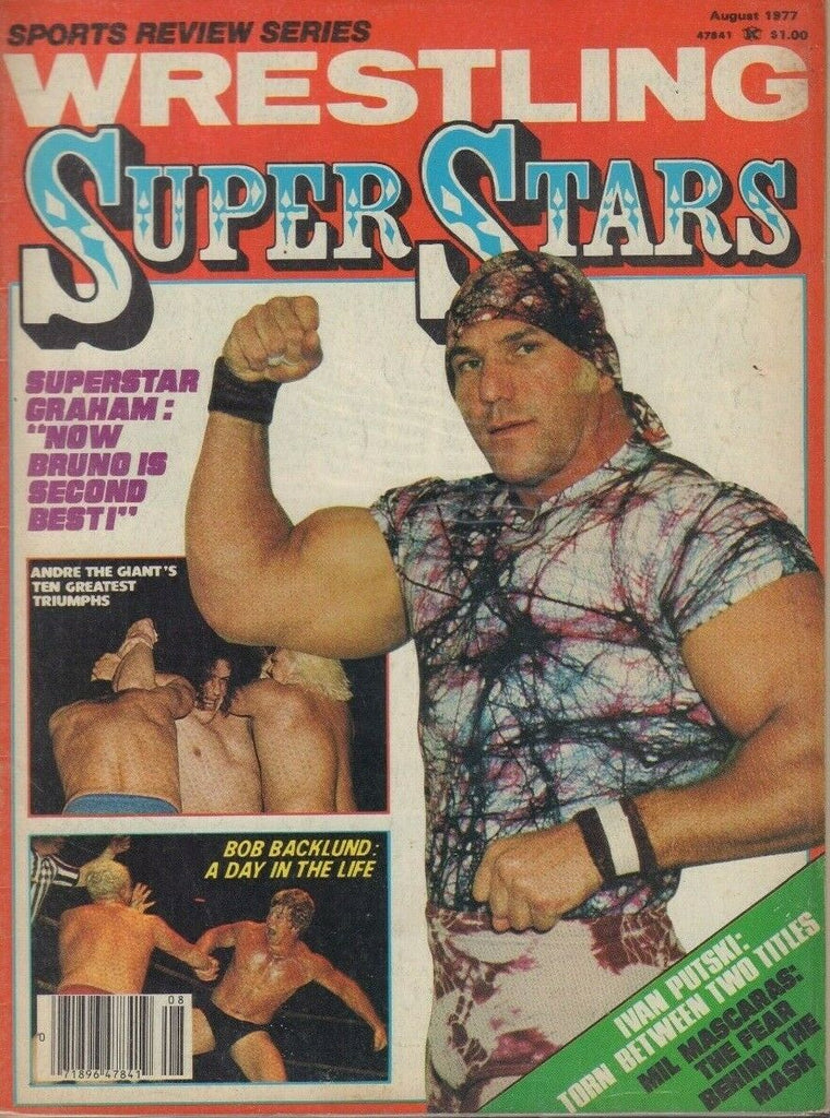 Wrestling Super Stars August 1977 Super Star Graham Bob Backlund 022019DBE