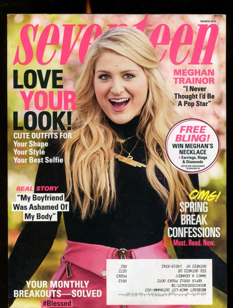 Seventeen Magazine March 2015 Meghan Trainor EX w/ML 122116jhe