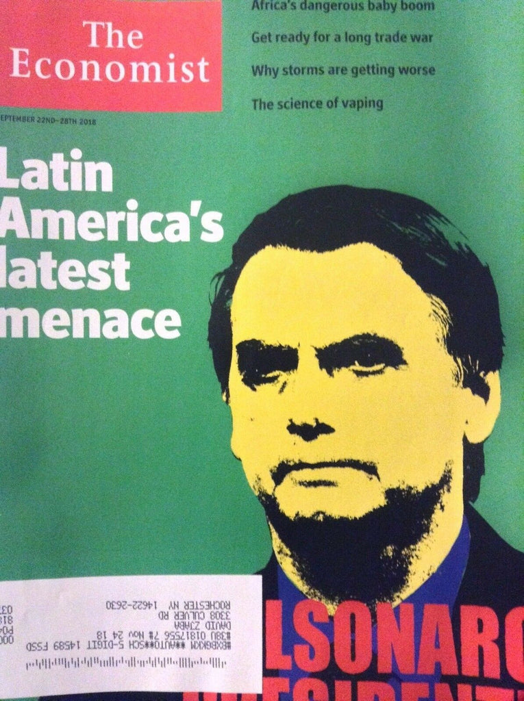 The Economist Magazine Latin America's Latest September, 20 2018 111518nonrh