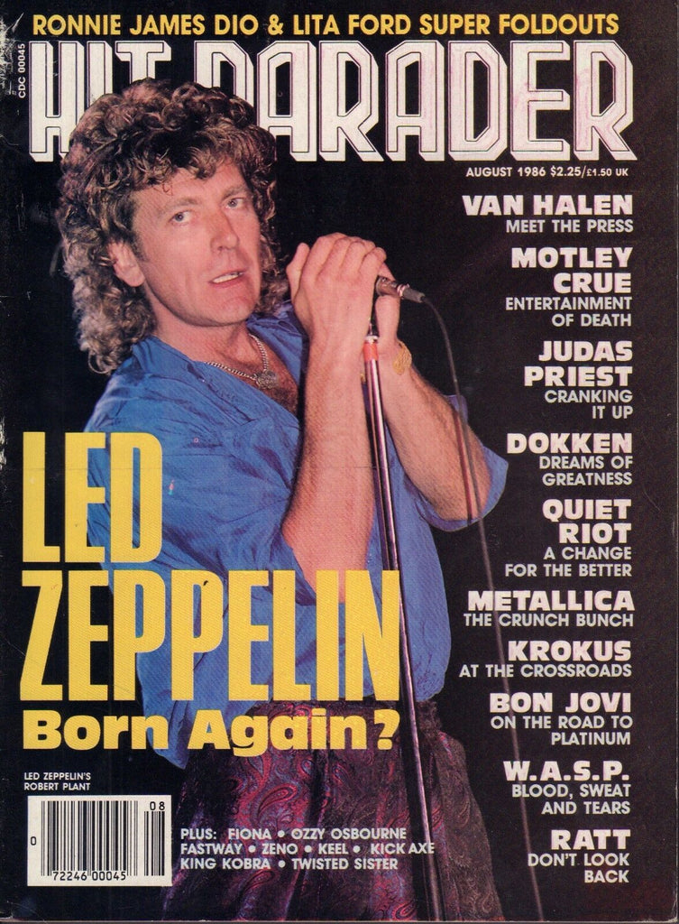 Hit Parader August 1986 Led Zeppelin, Judas Preist 032917nonDBE2