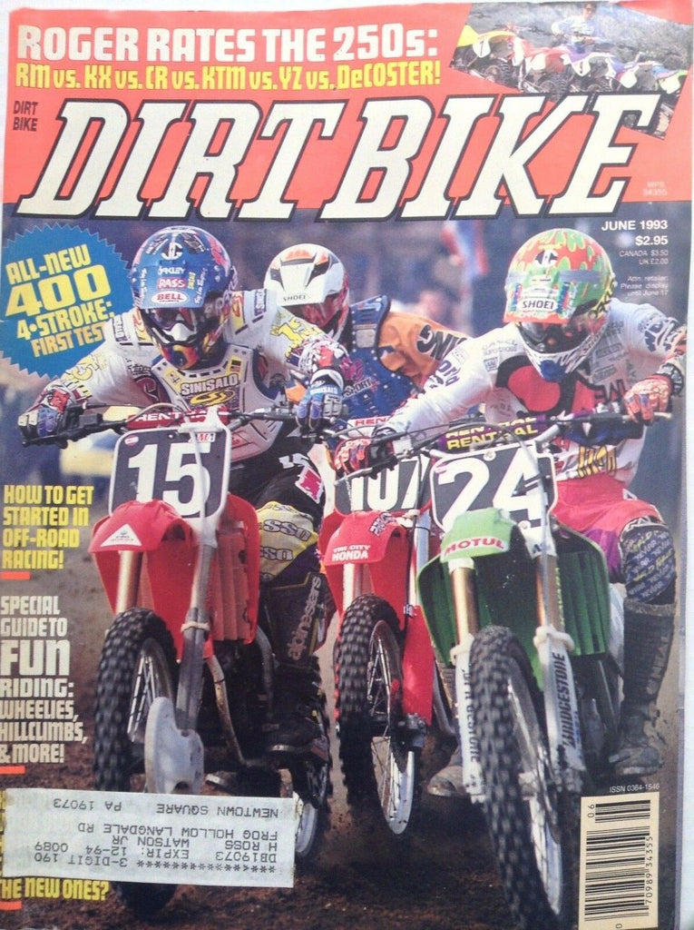 Dirt Bike Magazine Get Started on Off Roading June 1993 091917nonrh