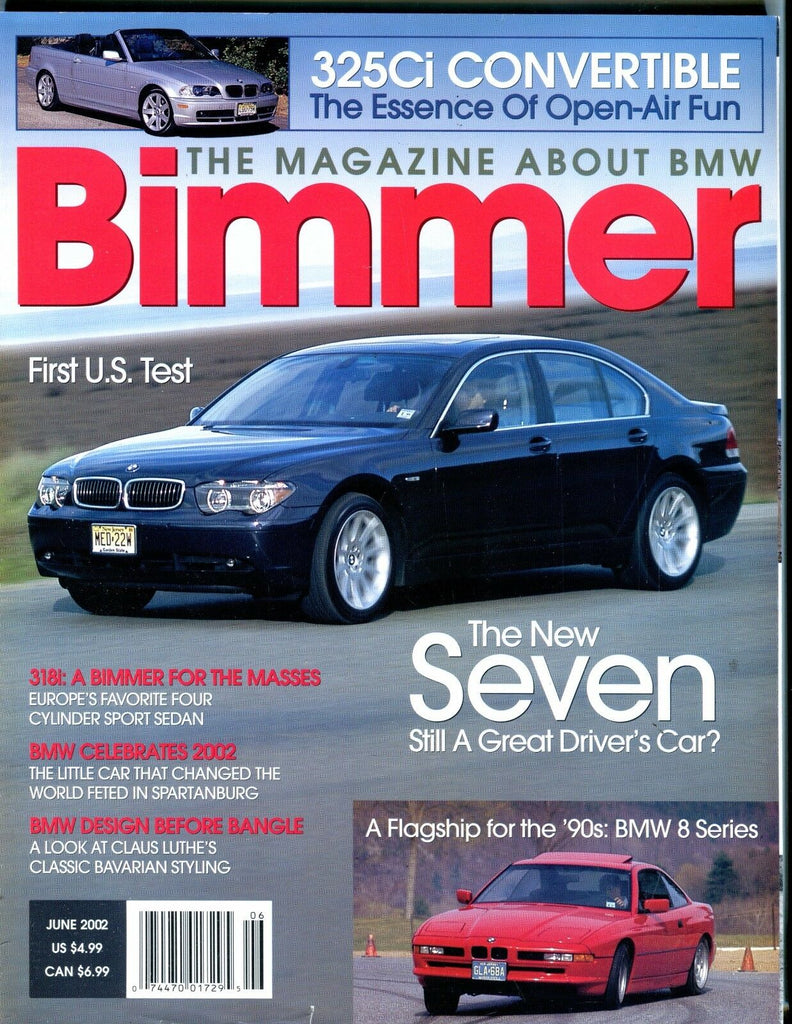 Bimmer Magazine June 2002 BMW 7 EX No ML 052217nonjhe