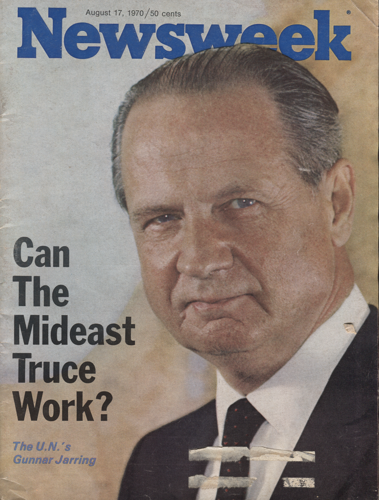 Newsweek August 17 1970 Gunnar Jarring John Chancellor 041320DBE
