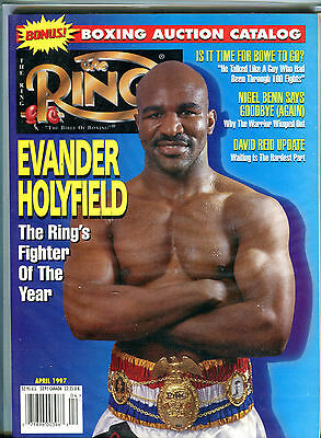 The Ring Boxing Magazine April 1997 Evander Holyfield EX 060716jhe