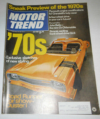 Motor Trend Magazine Plymouth Engine Modifications July 1969 080914R