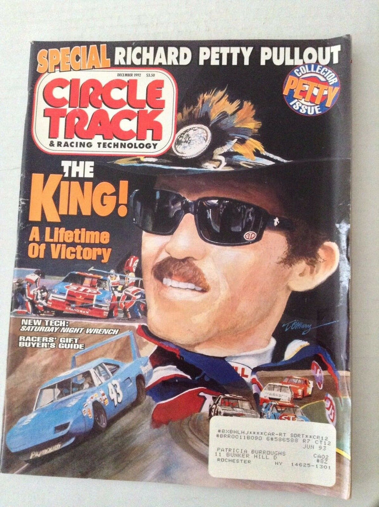 Circle Track Magazine Richard Petty Lifetime Of Victor December 1992 040417NONRH