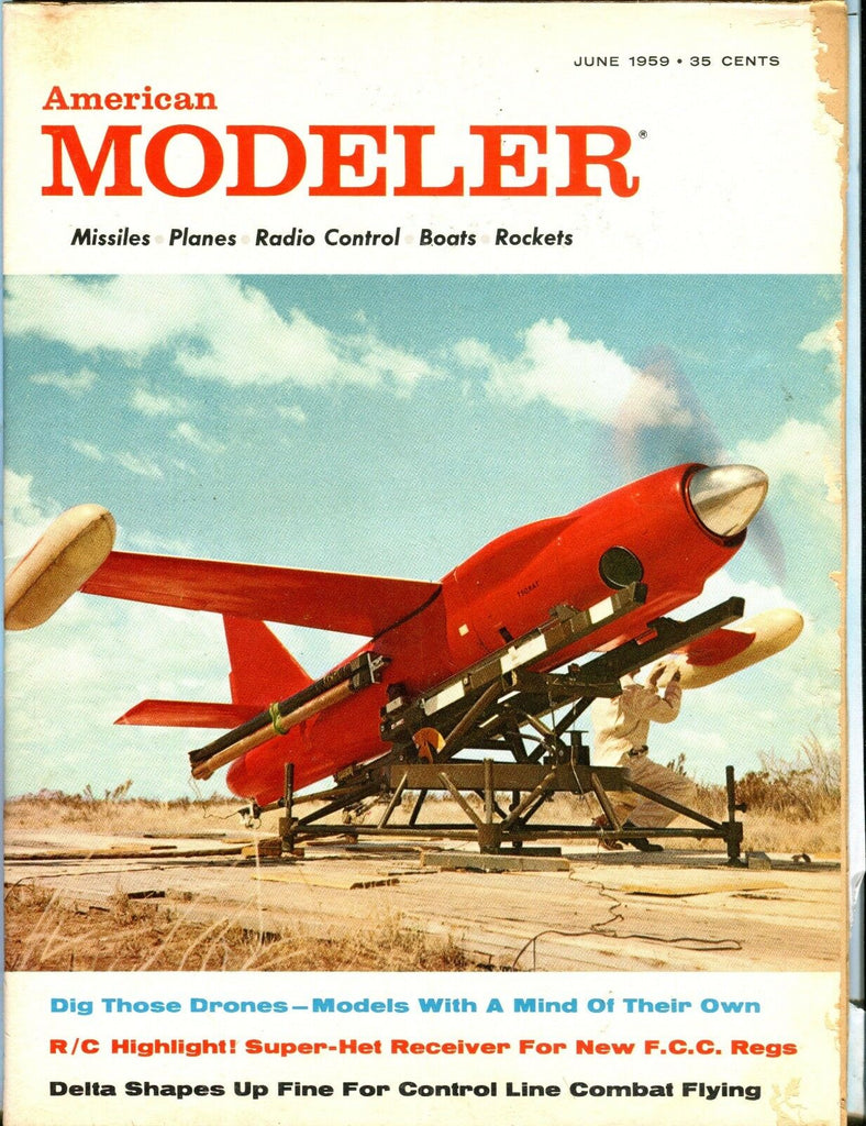 American Modeler Magazine June 1959 Model Drones VG No ML 040517nonjhe