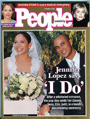 People Magazine October 15 2001 Jennifer Lopez Chris Judd EX 012216jhe