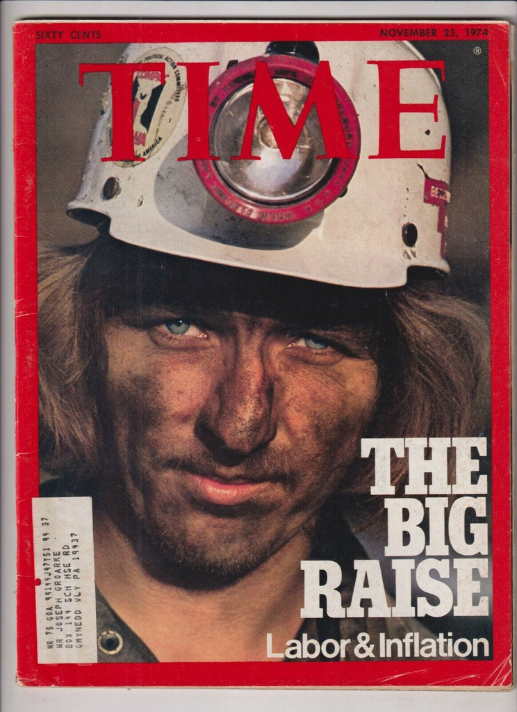 Time Mag Labor & Inflation The Big Raise November 25, 1974 112619nonr