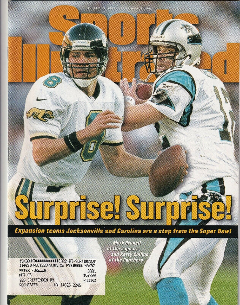 Sports Illustrated Mark Brunell Kerry Collins January 13, 1997 091719nonr