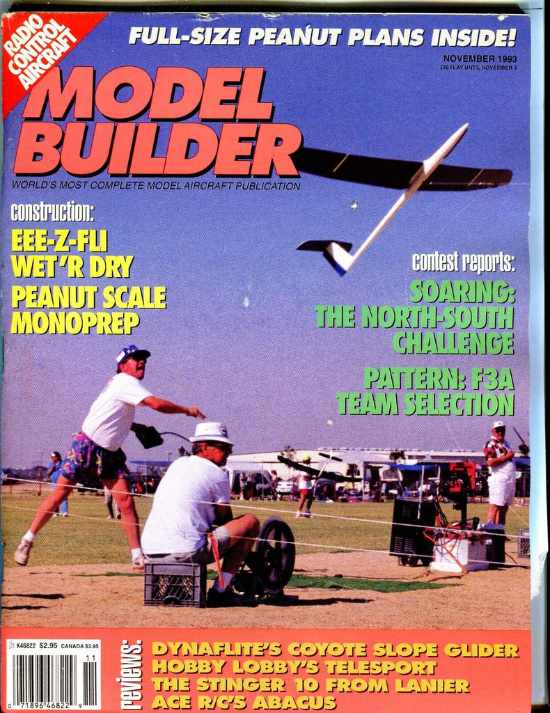 Model Builder Magazine November 1993 Peanut Plans EX 041017nonjhe