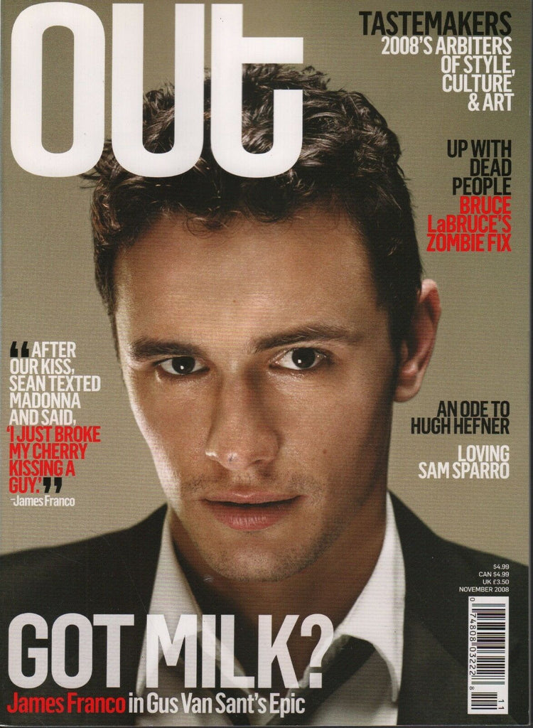 Out November 2008 James Franco Hugh Hefner Gus Van Sant 060118DBF2
