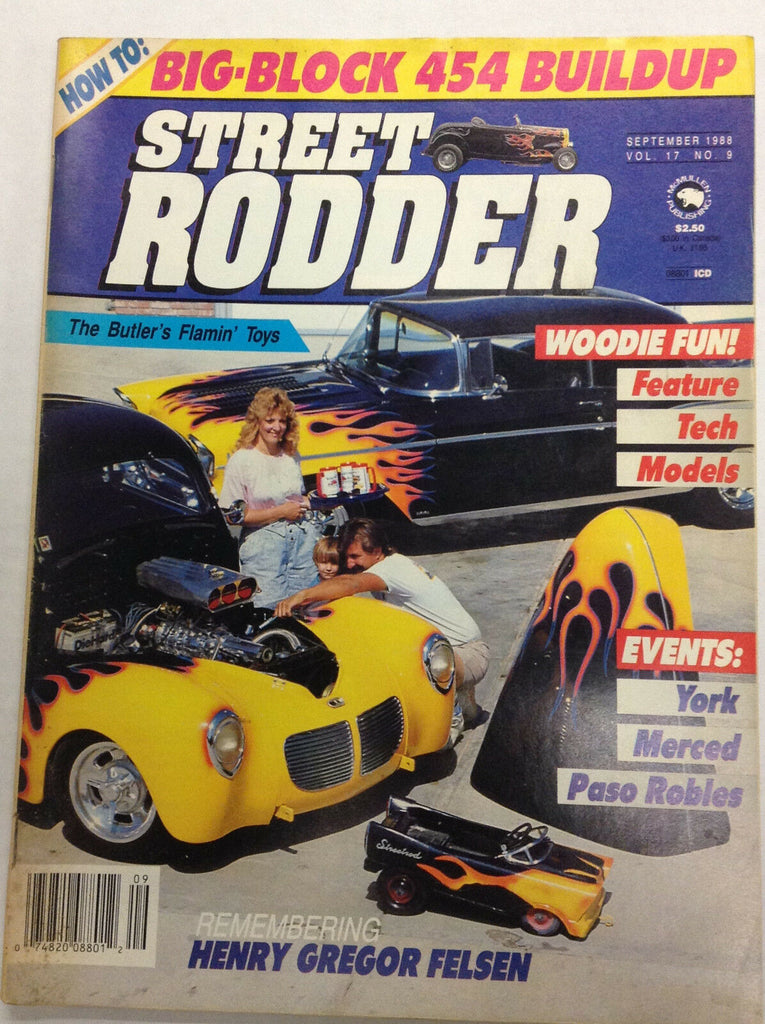 Street Rodder Magazine The Butler's Toys Henry Gregor September 1988 010517R