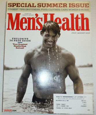 Men's Health Magazine Special 579 Best Tips WITH ML July/August 2003 032415R
