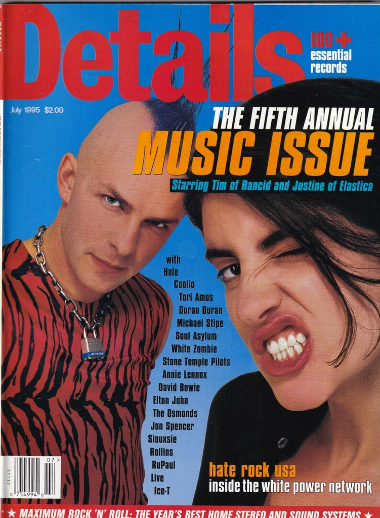 Details Mag Tim Of Rancid Justine OF Elastica July 1995 071519nonr