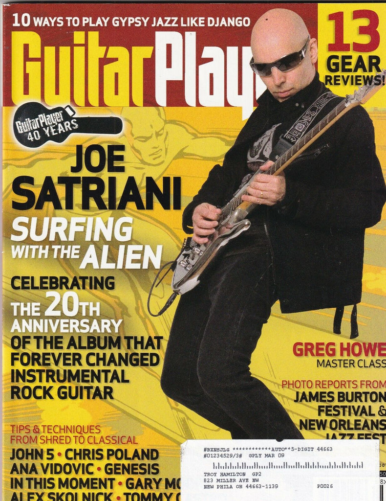 Guitar Player Mag Joe Satriani Greg Howe August 2007 100219nonr