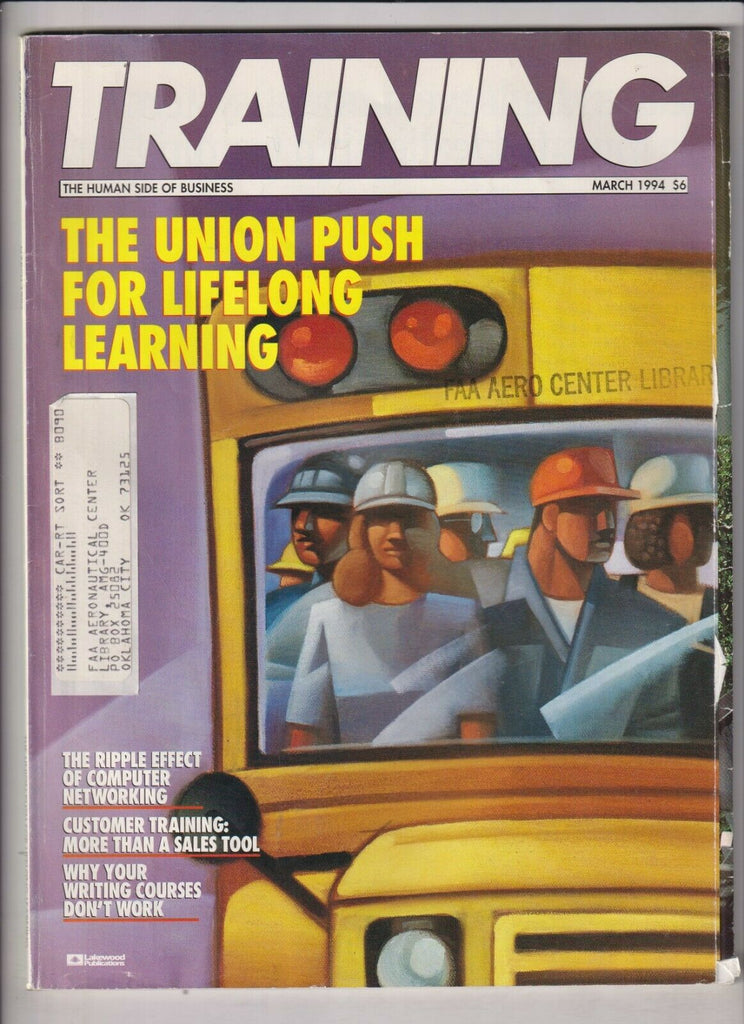 Training Mag Union Push For Lifelong Learning March 1994 021920nonr