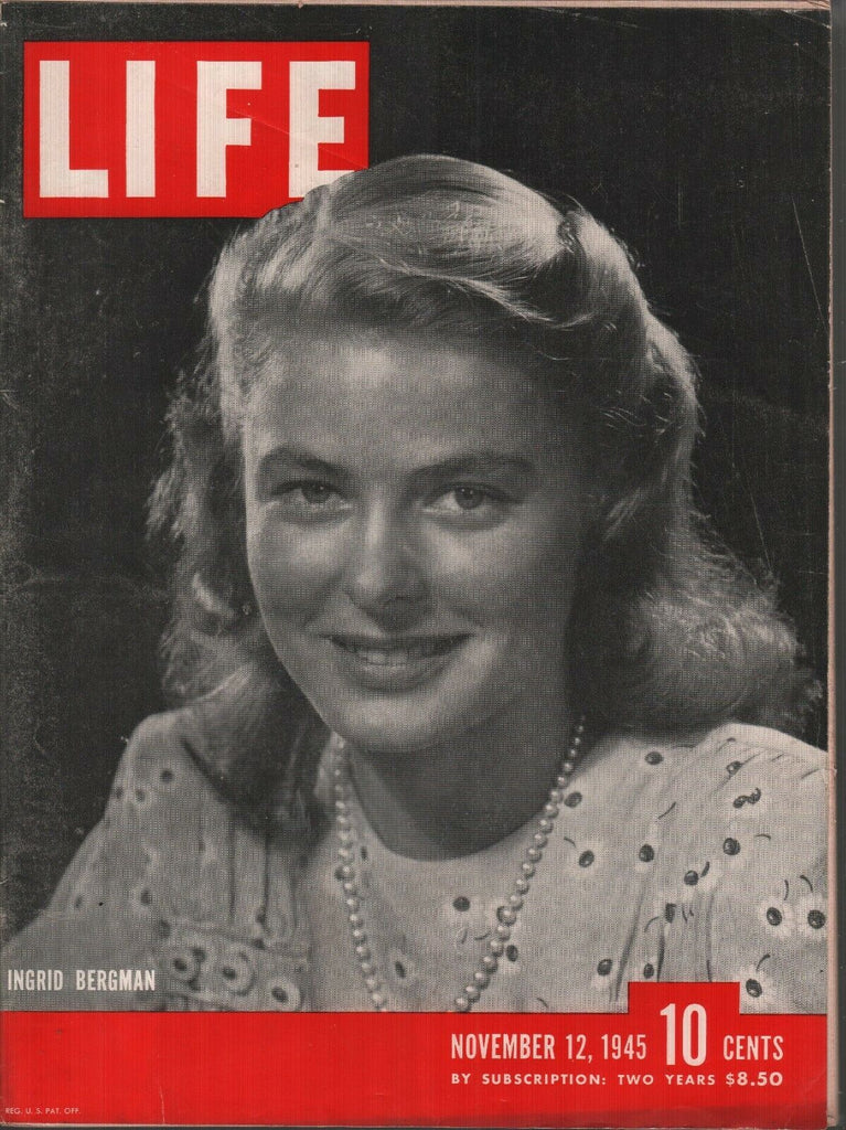 Life November 12 1945 Ingrid Bergman Vintage WWII Ads 081919AME