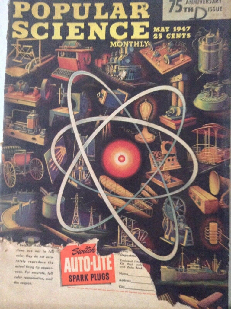Popular Science Magazine 75th Anniversary May 1947 082817nonrh2