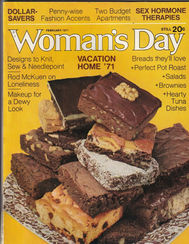 Woman's Day Mag Designs To Knit & Sew February 1971 092719nonr