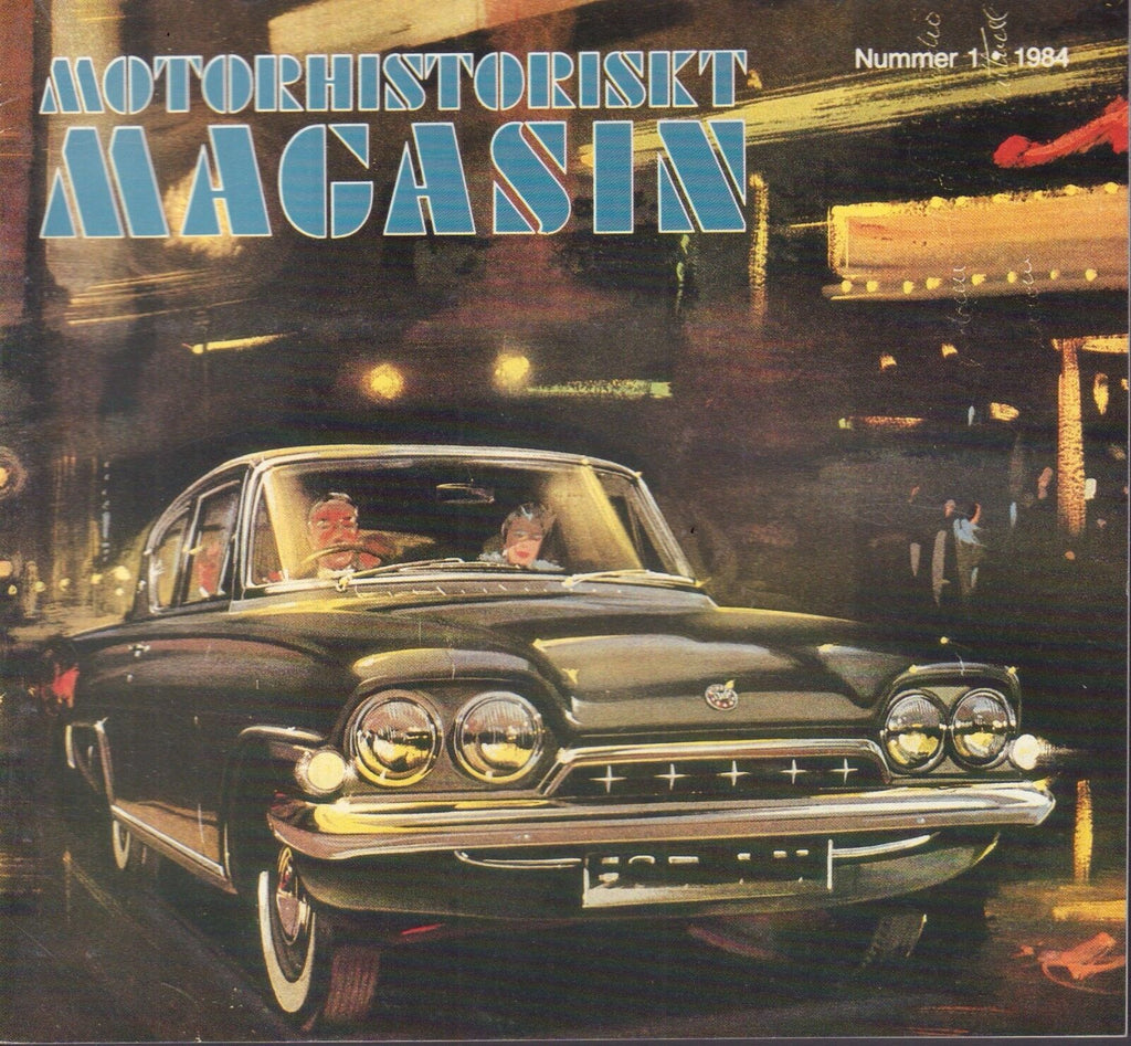 Motorhistoriskt Magasin Swedish Car Magazine #1 1984 Alvis Tour 031617nonDBE