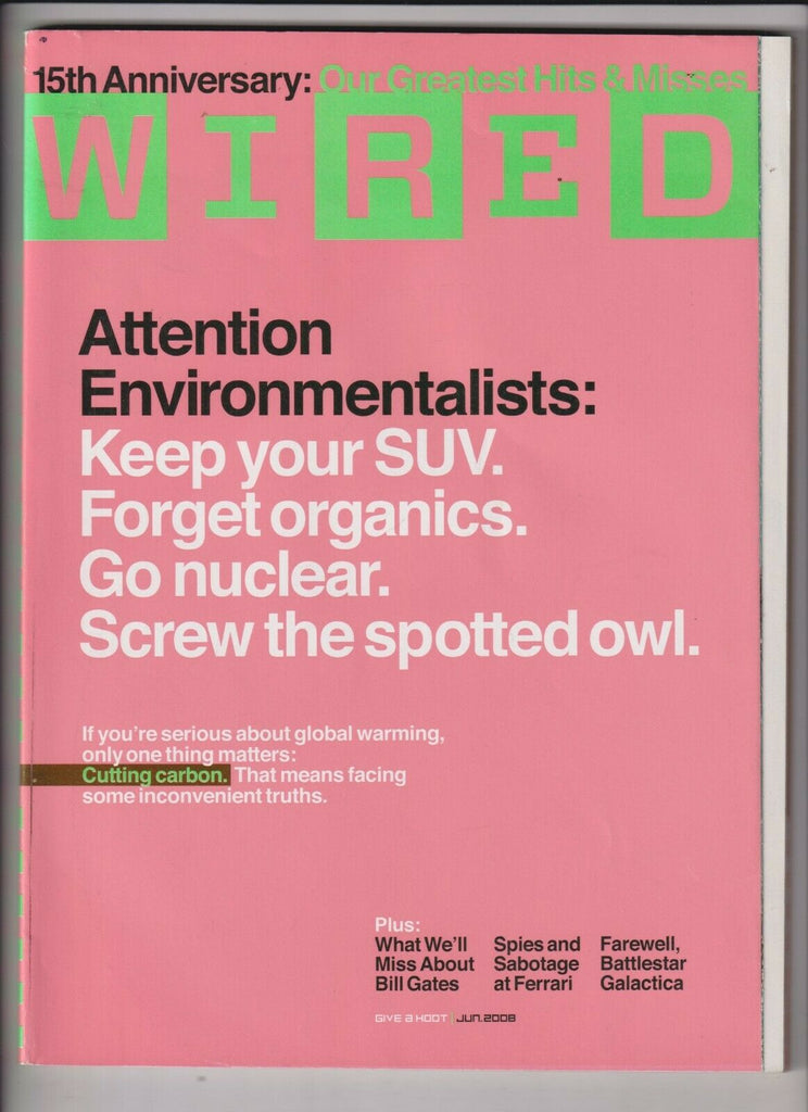 Wired Mag Environmentalists 15th Anniversary June 2008 111019nonr