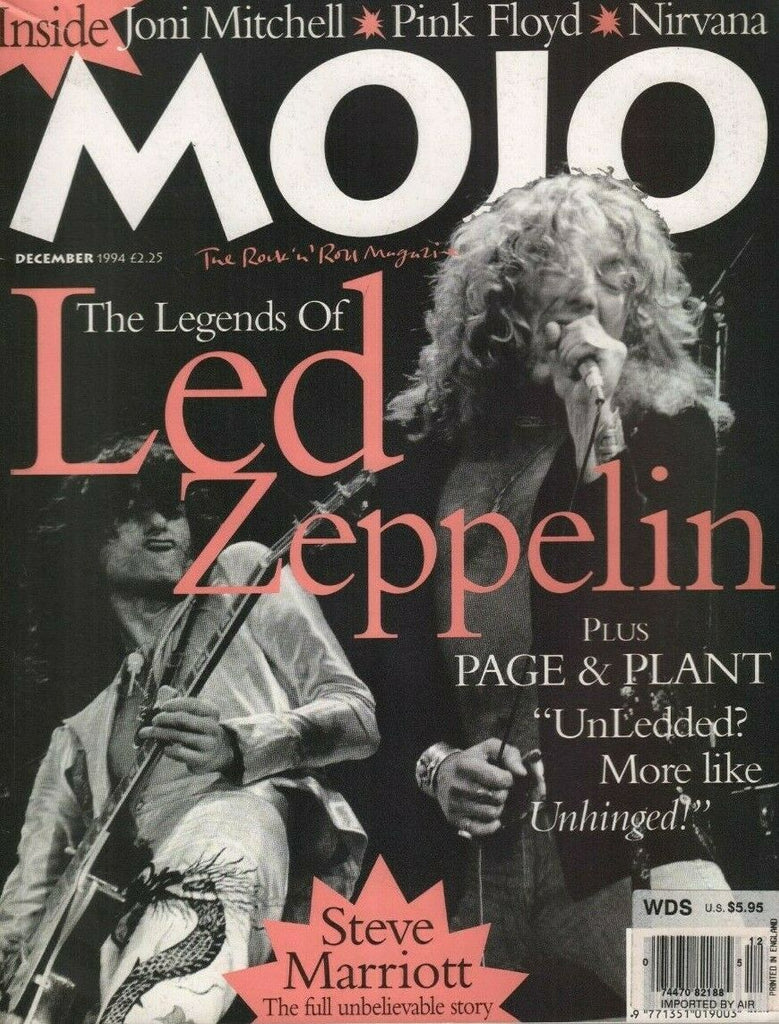 Mojo December 1994 Led Zepelin Steve Marriott John Mitchell 070519DBE