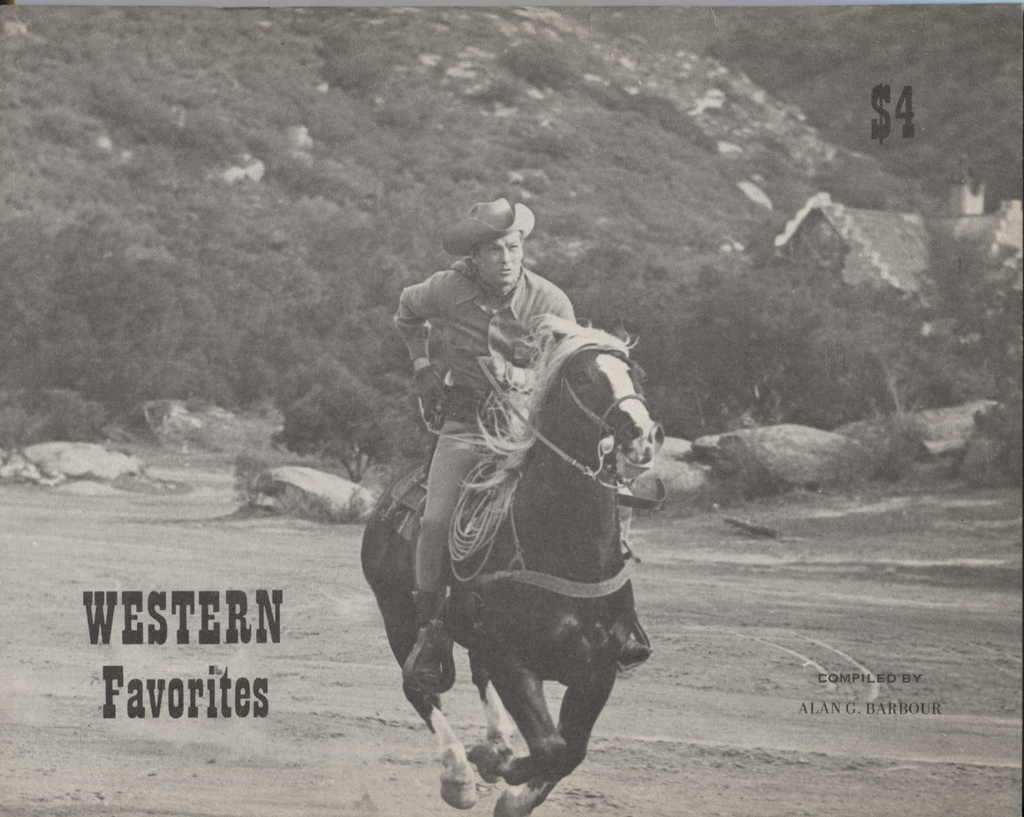 Western Favorites Compiled by Alan G Barbour 1971 Screen Facts Press 062420DBE