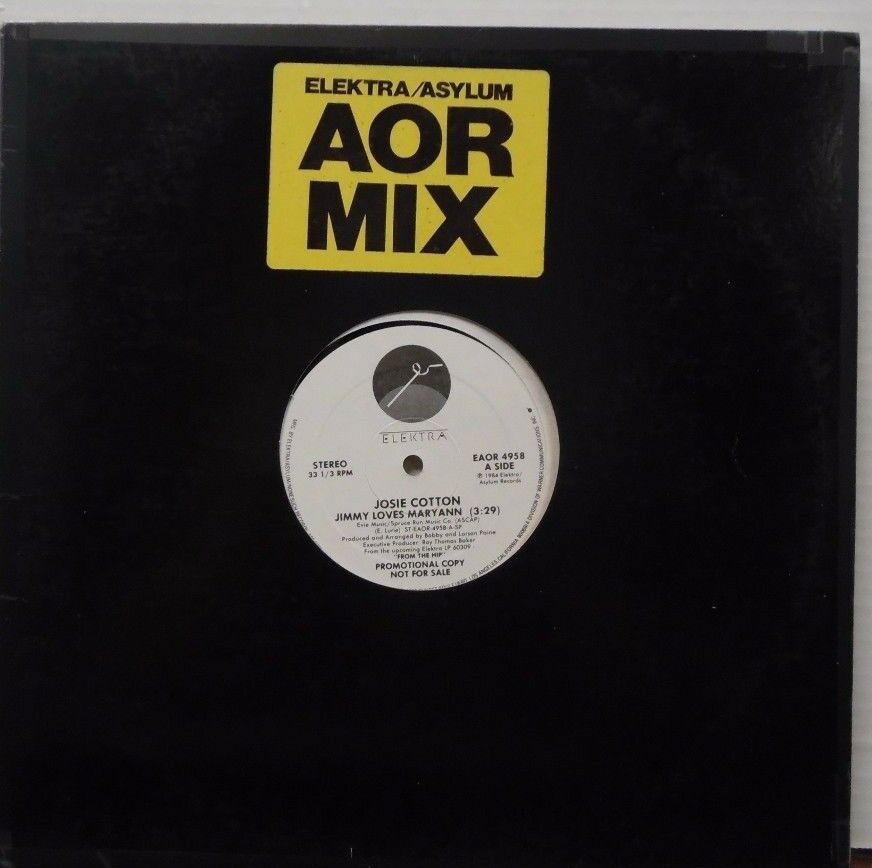 Josie Cotton Jimmy Loves MaryAnn PROMO 33RPM EAOR4958 120316LLE