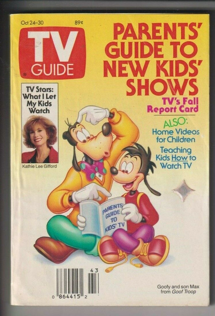 Tv Guide Mag Goofy And Max On Goof Troop October 24-30, 1992 110519nonr