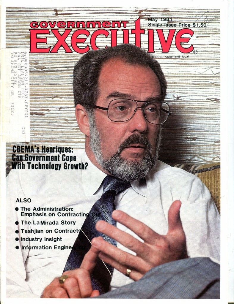 Government Executive Magazine May 1981 CBEMA FAA EX w/ML 051017nonjhe