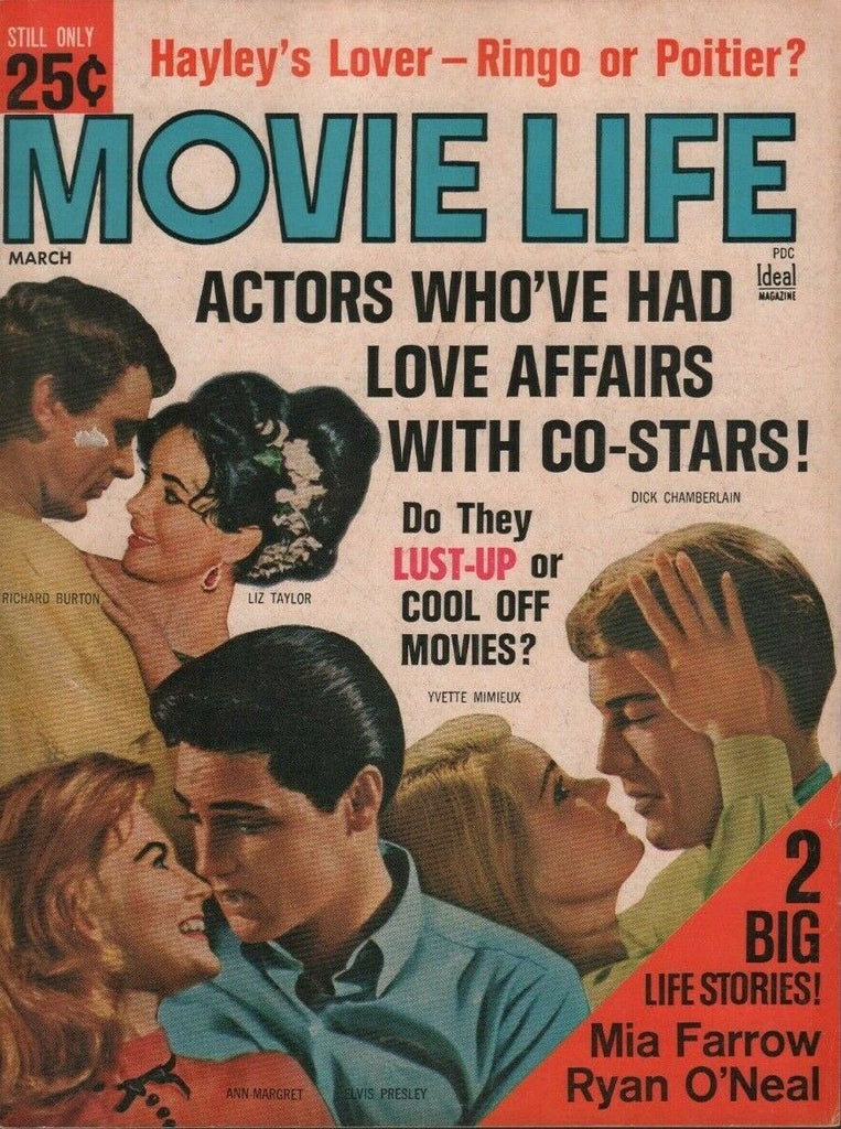 Movie Life March 1965 Richard Burton Elvis Presley Yvette Mimieux 070519DBE