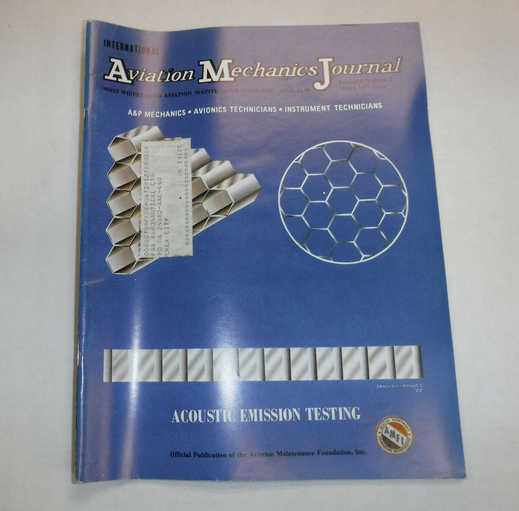 Aviation Mechanics Journal Magazine Acoustic Emission March 1977 FAA 110216R