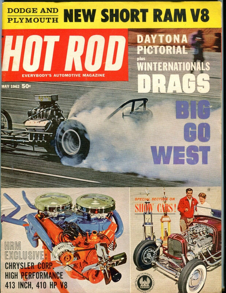 Hot Rod Magazine May 1962 Daytona Pictorial EX No ML 051117nonjhe