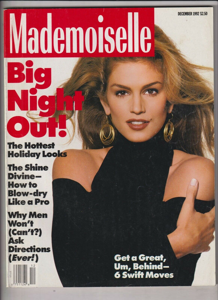 Mademoiselle Mag Cindy Crawford Christmas Issue December 1992 022720nonr