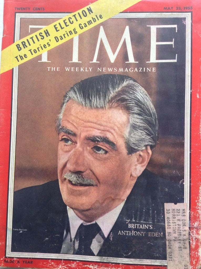 Time Magazine Britain's Anthony Eden May 23, 1955 091417nonrh2