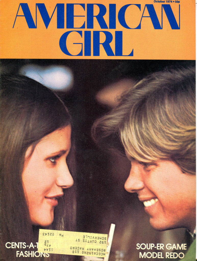 American Girl Magazine October 1974 EX 082416jhe