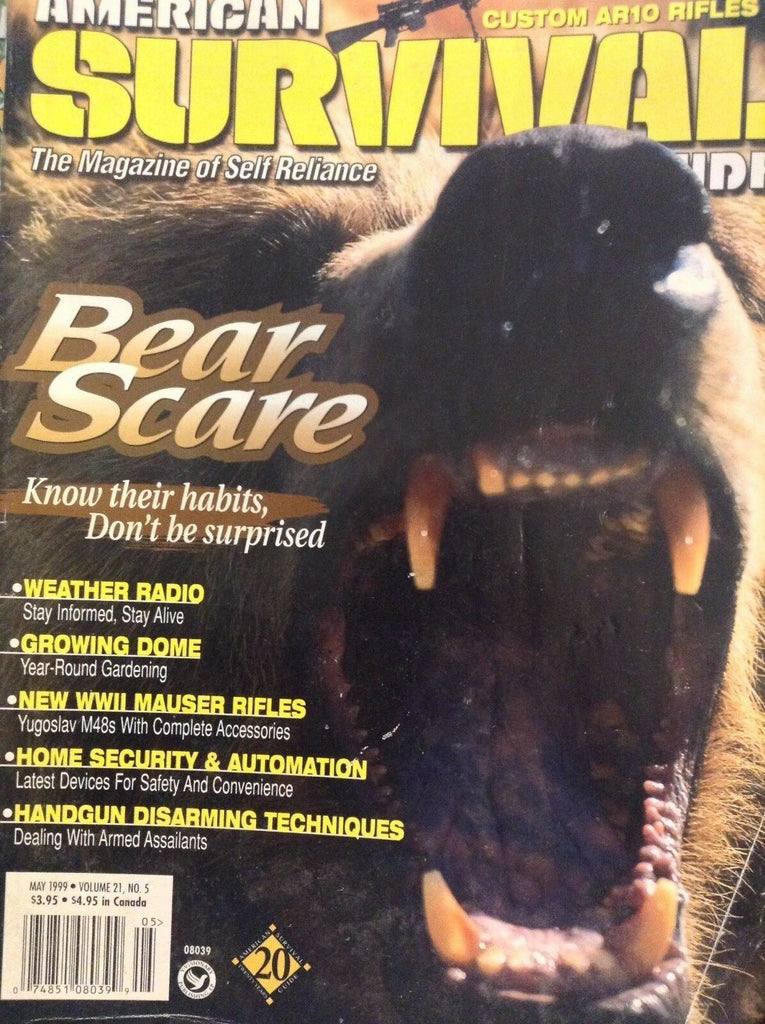 American Survival Guide Magazine Bear Scares May 1999 122617nonrh