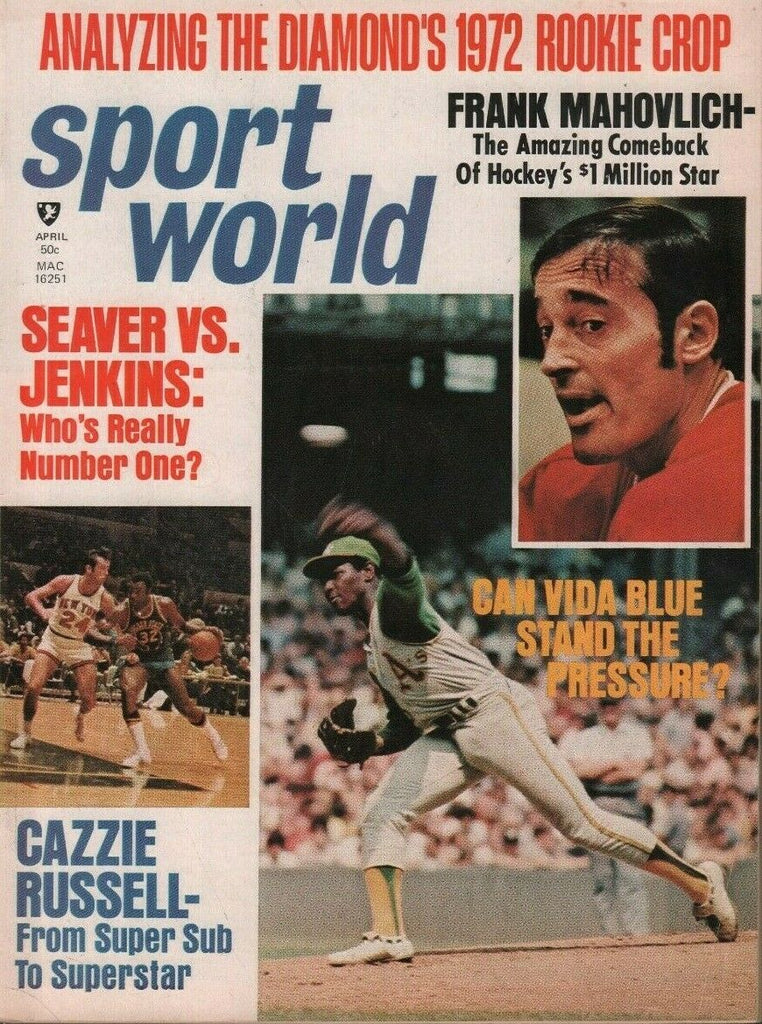 Sport World April 1972 Frank Mahovlich Seaver Jenkins Cazzie Russell 050719DBE2