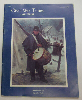 Civil War Times Magazine The Drummer Boy December 1976 071015R