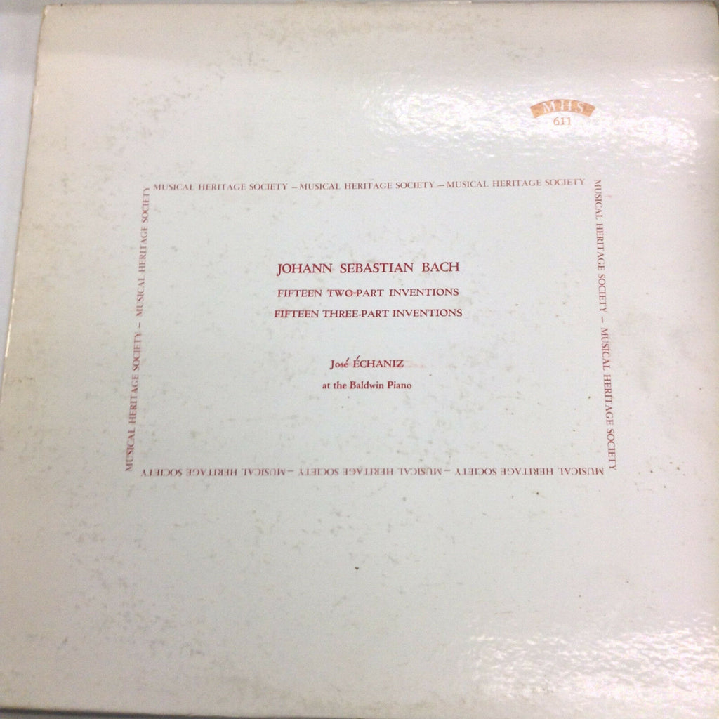 Johann Sebastian Bach Two Part Inventions MHS611 Mono 33RPM 031617RR