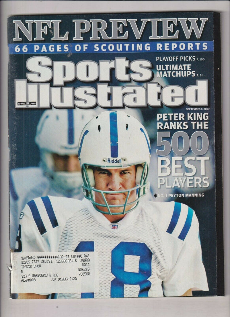 Sports Illustrated Peter King Peyton Manning September 3, 2007 022620nonr
