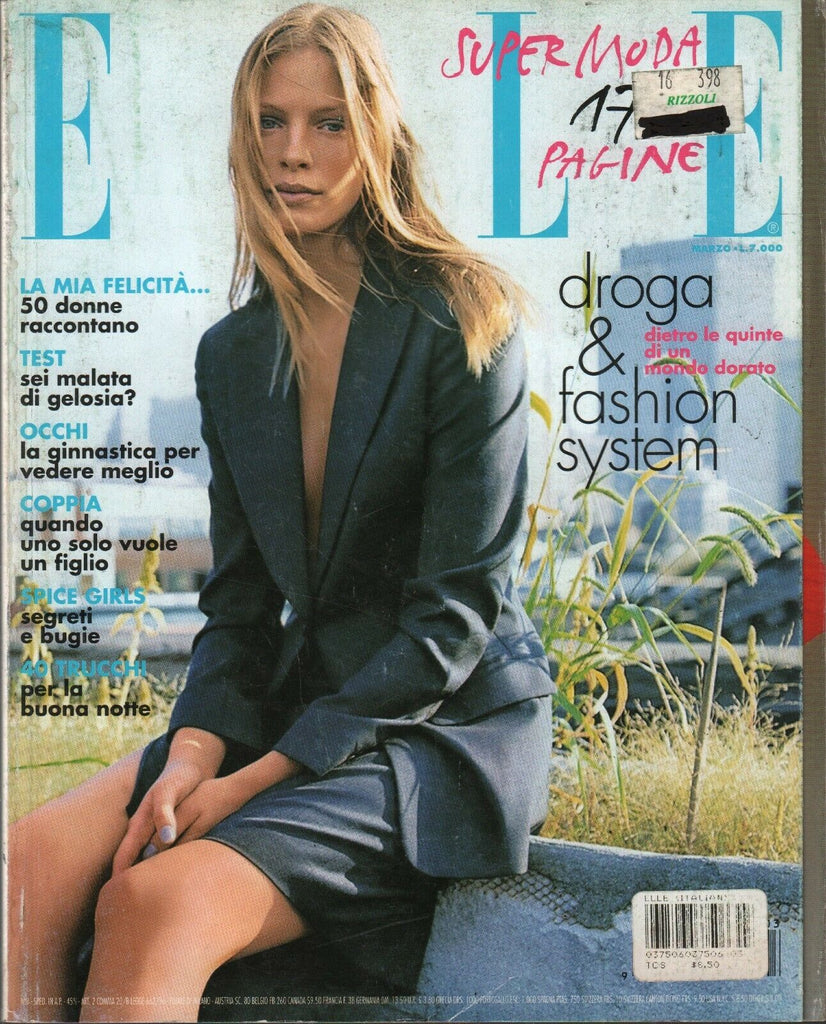 Elle Italian Fashion Magazine March 1998 Madonna Marc Sautet 101320ame
