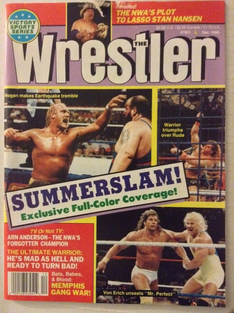 The Wrestler Magazine Hulk Hogan Ultimate Warrior December 1990 040119nonrh