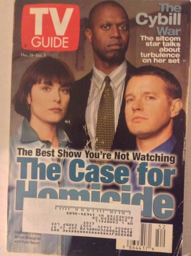 Tv Guide Magazine Michelle Forbes Andre Braugher December 28, 1997 082817nonrh
