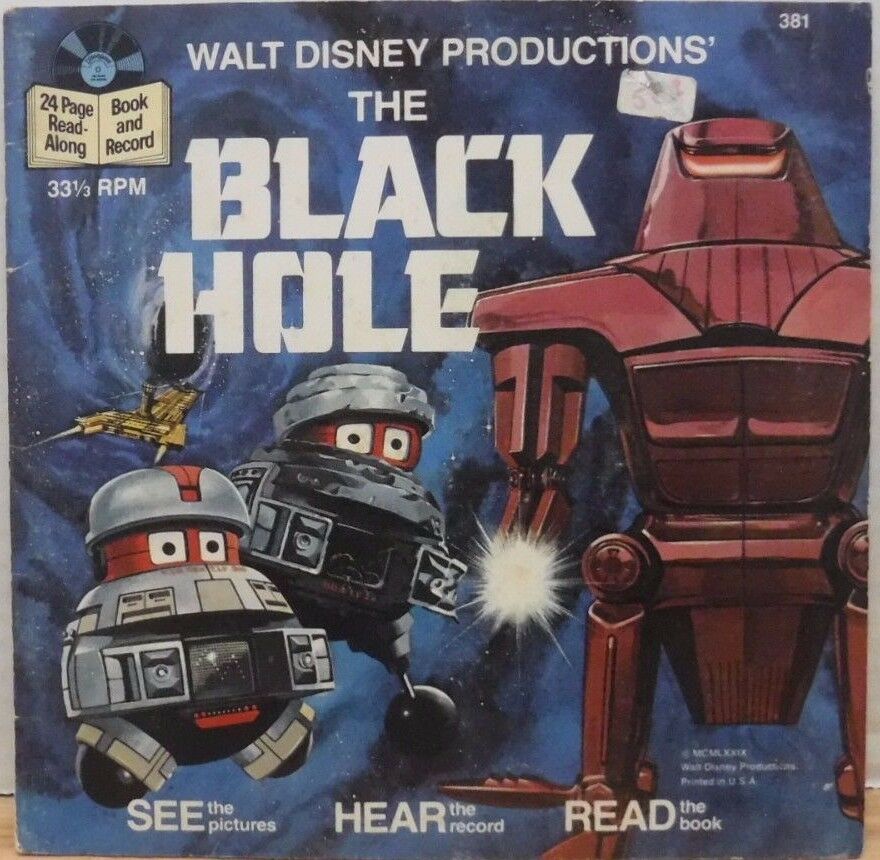 The Black Hole Walt Disney Read-Along 381 6"33rpm 072717DBT