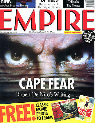 Empire Magazine March 1992 Cape Fear Robert DeNiro EX 040516jhe