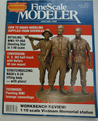 FineScale Modeler Magazine WWII Yp-80A January 1989 042515R